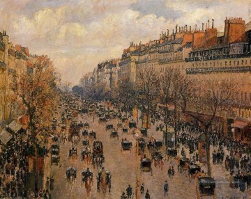 boulevard montmartre après midi lumière du soleil 1897 Camille Pissarro Peinture à l'huile